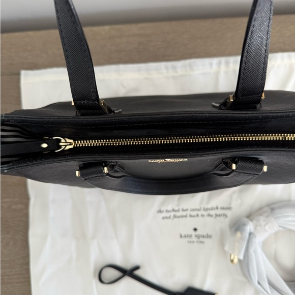 Kate Spade Elegant Black Satchel - Picture 3 of 5
